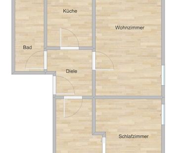 schöne 2,5 / 3 Zimmer DG Wohnung in Rheindorf Süd - Photo 1