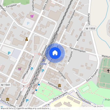 Osby, Skåne, Östra Järnvägsgatan 14 A