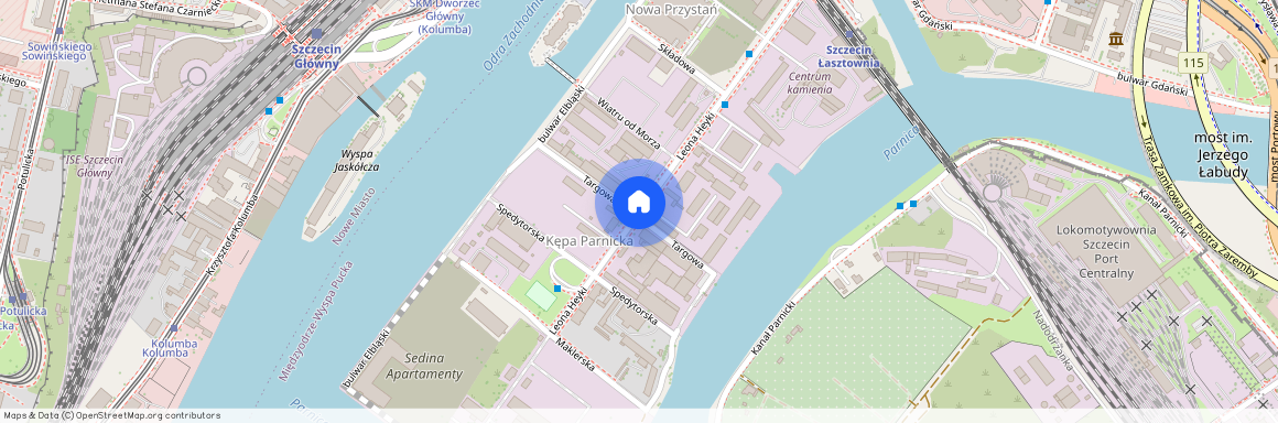 ul. Leona Heyki, Międzyodrze-Wyspa Pucka, Śródmieście, Szczecin, zachodniopomorskie