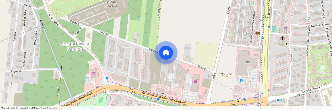 ul. Poleska, Parkitka, Częstochówka-Parkitka, Częstochowa, śląskie