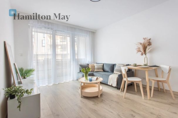 Do wynajęcia 2-pokojowe mieszkanie w nowoczesnej inwestycji Lokum Porto tylko 3500 zł za miesiąc za wszystko - Zdjęcie 1