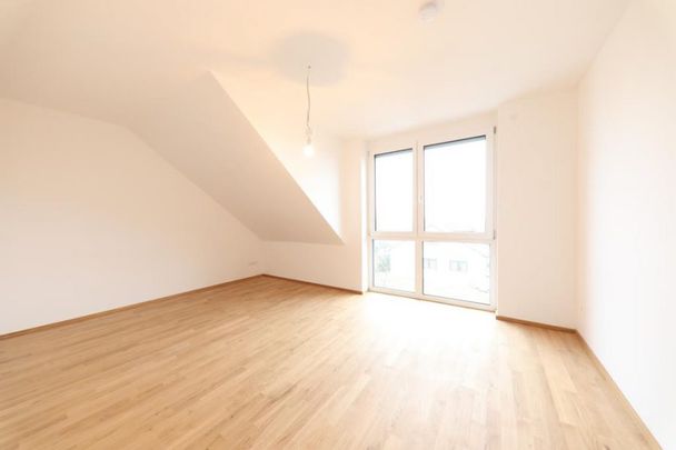 Seniorengerechte und barrierefreie Neubau-Dachgeschosswohnung mit Balkon, Bühnenraum und Weitblick - Photo 1