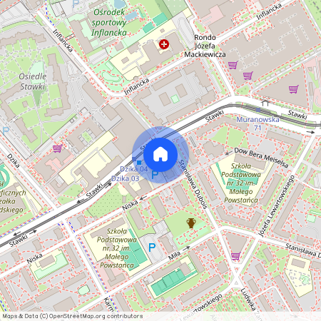 ul. Stanisława Dubois, Muranów, Śródmieście, Warszawa, mazowieckie