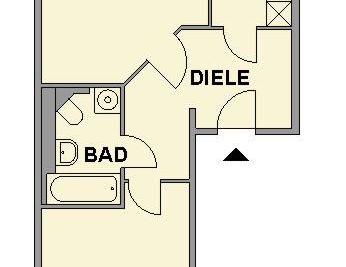 Schön gelegene 2-Raum-Wohnung mit Einbauküche - Foto 1