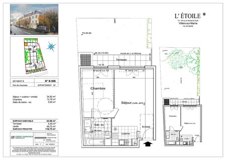 location Appartement T2 DE 45m² À VILLIERS SUR MARNE - Photo 2