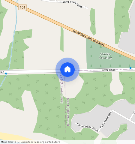 google map, Area D (Roberts Creek), Area D (Roberts Creek), Sunshine Coast, V0N 2W6