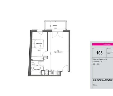 Location Appartement 2 pièces 41m² SEYSSES 31600 - Photo 2