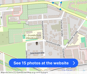 Mickten, im Hochparterre: Balkon + EBK - Photo 1