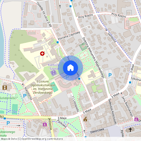 ul. Floriana Ceynowy, Kartuzy, Kartuzy, kartuski, pomorskie