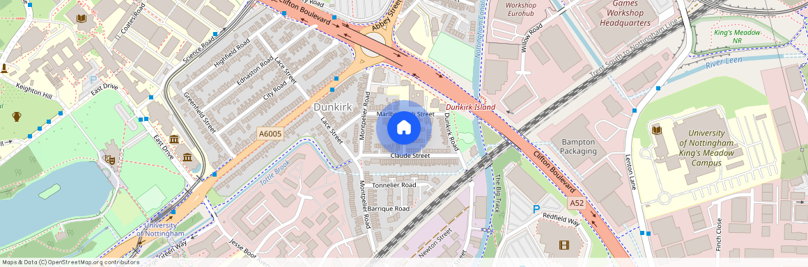 Bunting Street, Nottingham, NG7