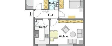 Modernisierte 3-Zimmer-Wohnung in Mülheim-Styrum - Photo 1