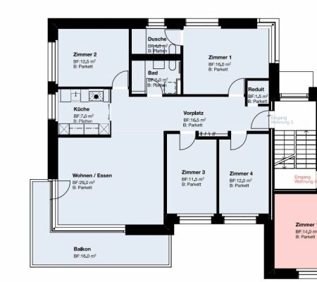 Grosse, moderne Familienwohnung - Foto 3