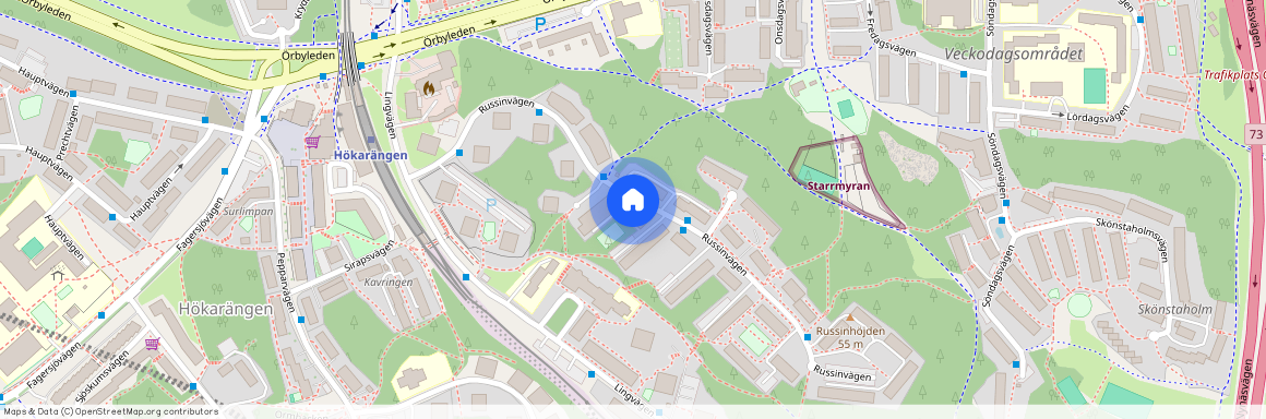 Russinvägen 28, Hökarängen