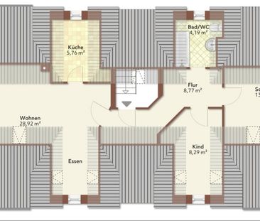 Gepflegte Dachgeschosswohnung mit Charme – Wohnen im familienfreund... - Foto 1