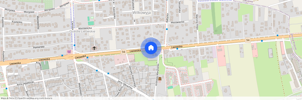 ul. Lwowska, Wilkowyja, Rzeszów, podkarpackie