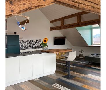 Stilvolle 4-Zi.-Maisonette, attraktiver Wohnbereich mit charaktervo... - Foto 2