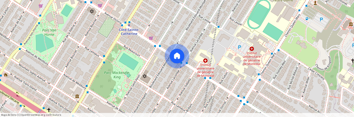 google map, Côte-des-Neiges-Notre-Dame-de-Grâce, Côte-des-Neiges-Notre-Dame-de-Grâce, Ile de Montréal, H3W 2K7