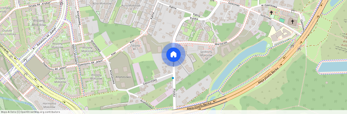 ul. Polska, Siekierki, Mokotów, Warszawa, mazowieckie