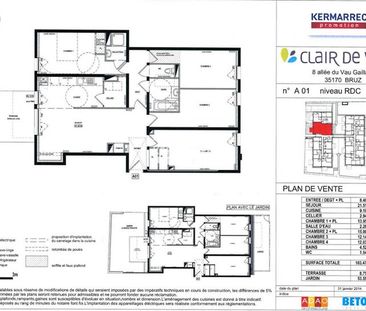 Appartement 5 pièces – 103 m² environ à Bruz (ref : G65170) - Photo 2