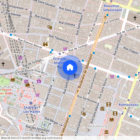 Rue du Cygne et Rue Saint Denis 75001 Paris (1er arrondissement)