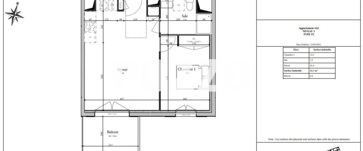 Appartement Caen 2 pièces - 43.7m² - LOI PINEL - Photo 1