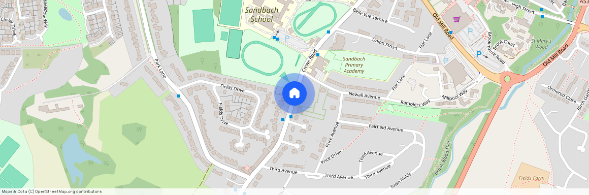 Crewe Road, Sandbach, CW11