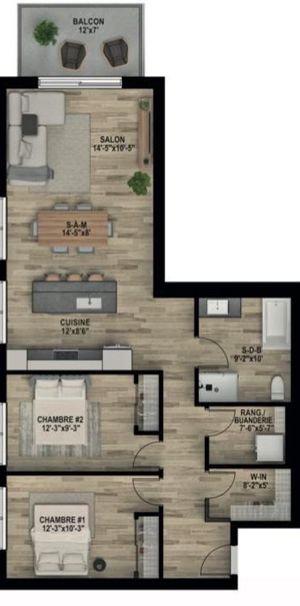 Condo locatif neuf (4 1/2) « 2 ans prix fixe » - Photo 1