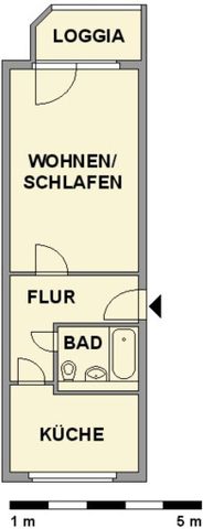 1-Raum-Wohnung - Foto 4