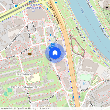 ul. Na Ustroniu, Ludwinów, Dębniki, Kraków, małopolskie