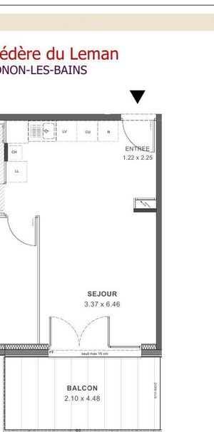 Location Appartement 2 pièces 41m² THONON LES BAINS 74200 - Photo 2