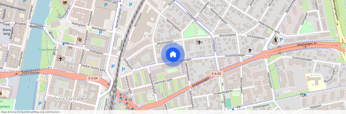 Snöstorpsvägen, Halmstad