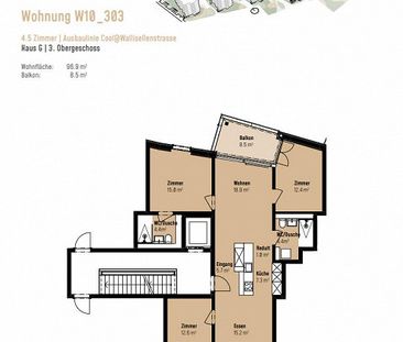 4.5-Zimmer Neubauwohnung in der Überbauung «7 Lerchen» - Ihr modern... - Foto 4