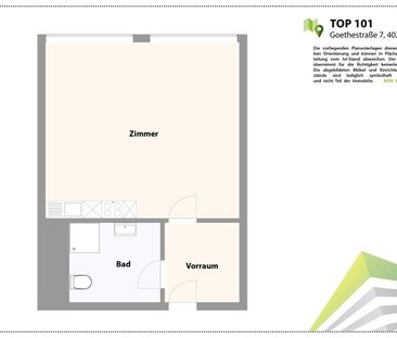 Ruhige 1 Zimmerwohnung mit Küche in der Innenstadt - Nähe Landstraße - Photo 5