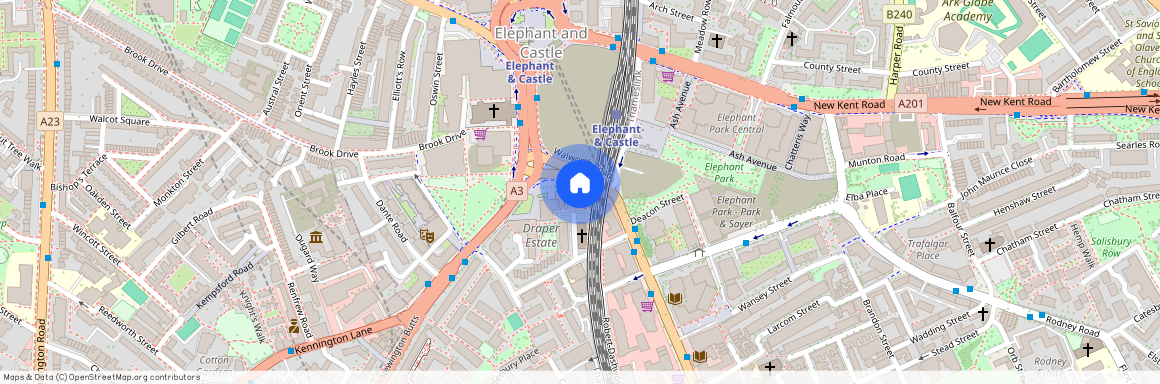 Walworth Road, Elephant and Castle, London, SE1