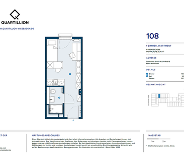 Modern Living im Quartillion Wiesbaden – möbliertes Studentenapartment - Foto 4