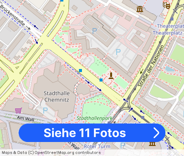 Zentrum • 2-Raum Wohnung • Dachgeschoss • Fahrstuhl • Chemnitz • St... - Foto 1