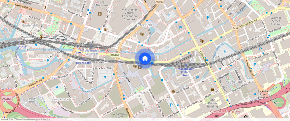 Greater Manchester, M1, Whitworth Street West, Manchester