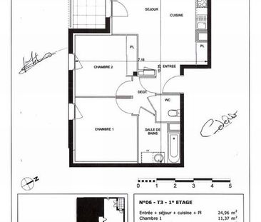 Location Appartement 3 pièces 56m² TOULOUSE 31400 - Photo 3