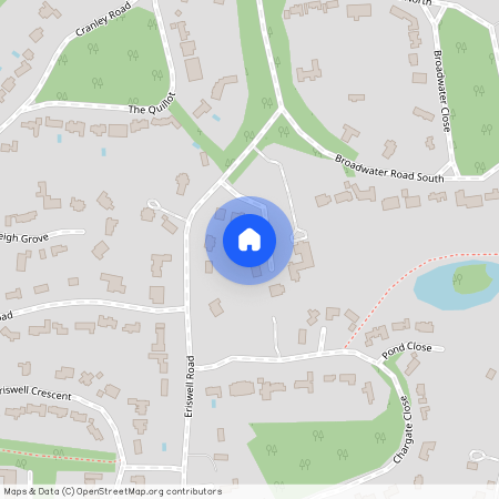 Manor House Drive, Burwood Park, Walton On Thames, Surrey, KT12