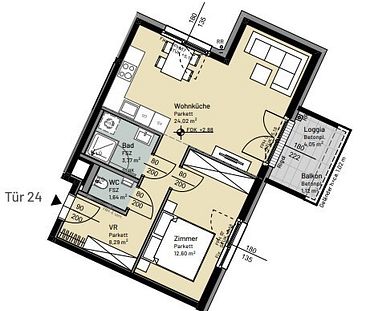 Erstbezug: 2-Zimmer-Wohnung mit Loggia/Balkon - in Grünruhelage in ... - Photo 1