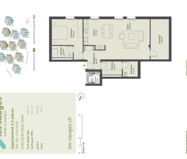 MAGNIFICENT 2½-ROOM APARTMENT ON THE GROUND FLOOR OF 90M2 - Foto 2