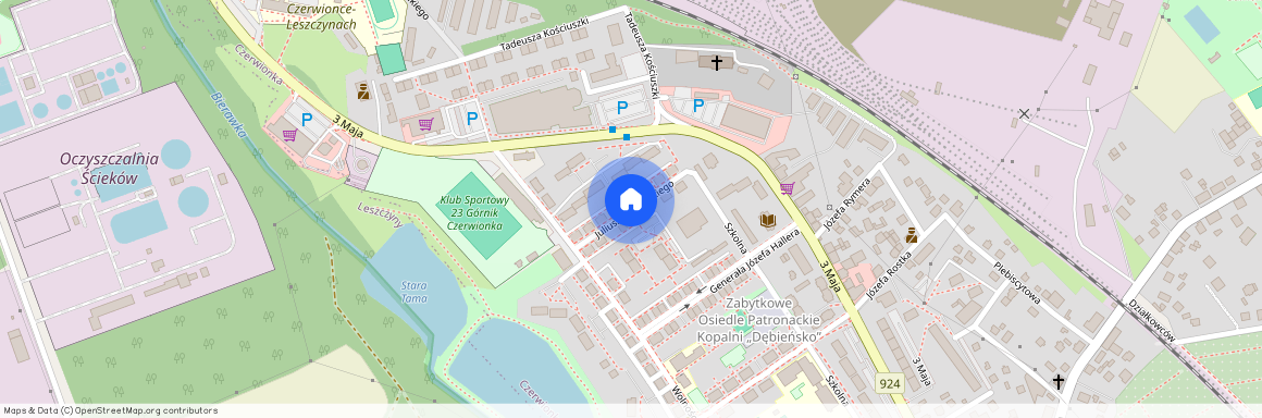 ul. Słowackiego, Czerwionka-Leszczyny, Czerwionka-Leszczyny, rybnicki, śląskie