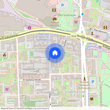 ul. 3 Maja, Śródmieście, Śródmieście, Dąbrowa Górnicza, śląskie