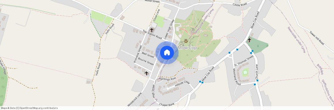 High Street, Mow Cop, ST7