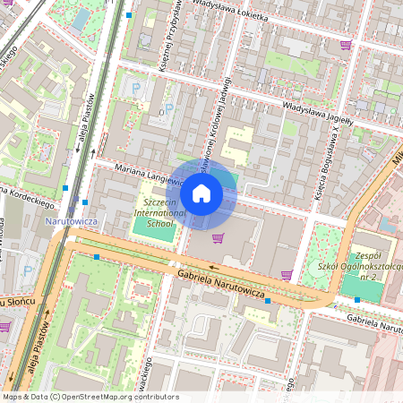 ul. Mariana Langiewicza, Śródmieście-Zachód, Śródmieście, Szczecin, zachodniopomorskie