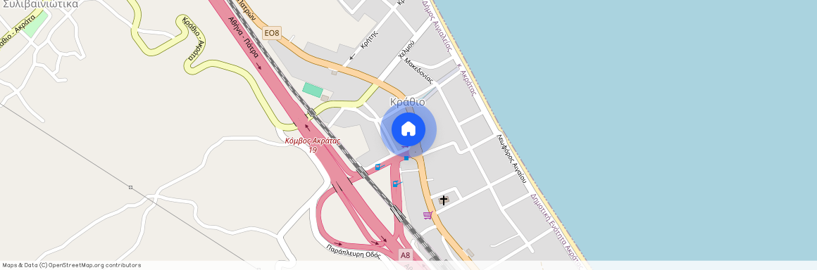 Παλαιά Εθνική Οδός Κορίνθου-Πατρών, 250 06 Ακράτα, Κράθιο (Ακράτα)