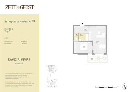 Schoene 2 Zi Wohnung mit Aussenflaeche im Erstbezug - Photo 5