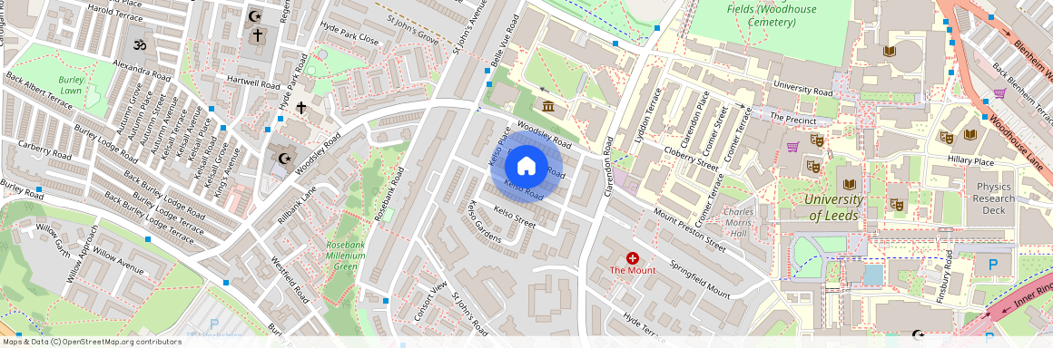 Flat 5, 24 Kelso Road, LS2 9PR, Leeds