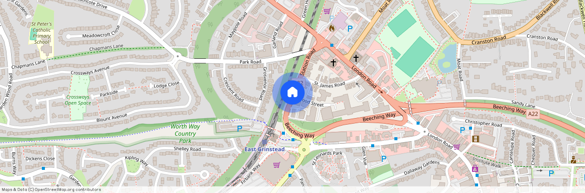 Wood Street, Station Road, RH19