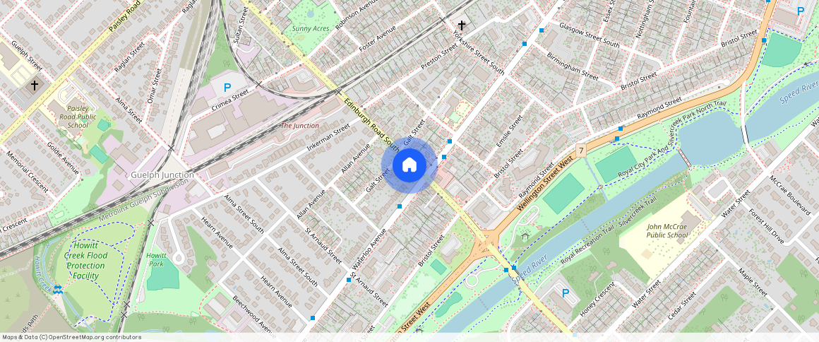 ** Waterloo Avenue, Guelph, ON, Canada